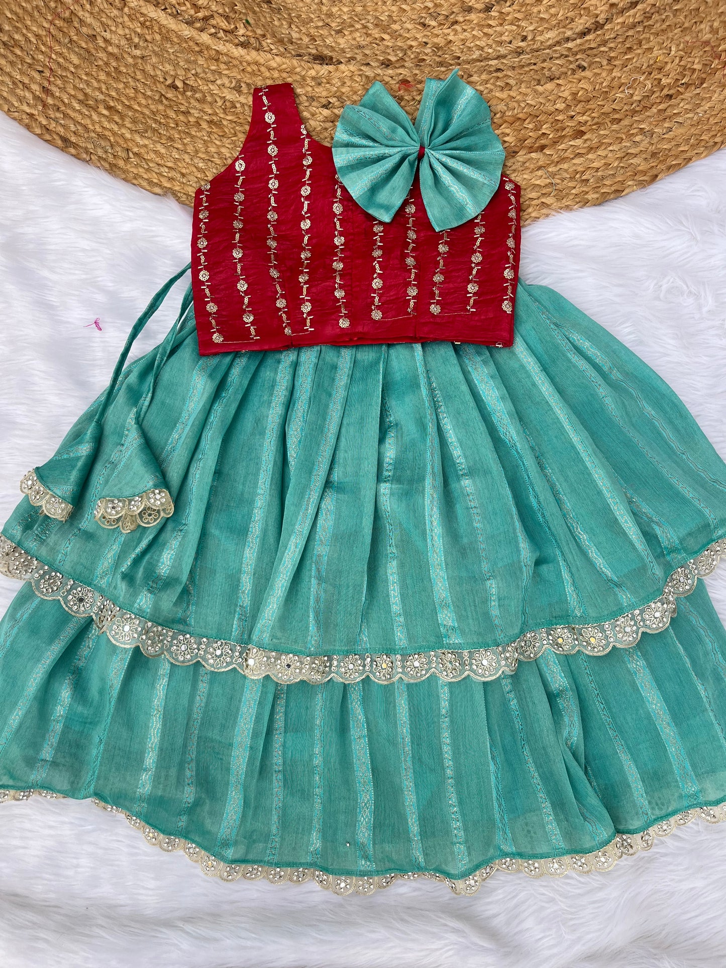 One Shoulder Sleeveless Kids Dress