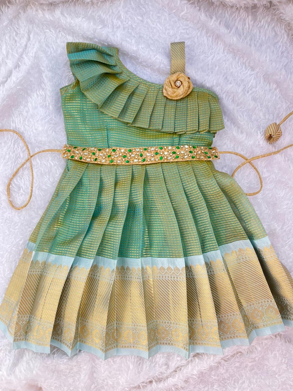 One Shoulder Frocks for Little Angels