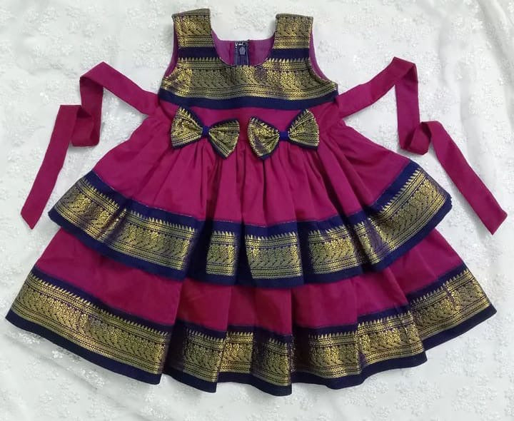 Cotton Comfort Double Layer Frock Versatile Durable Kalas Couture India