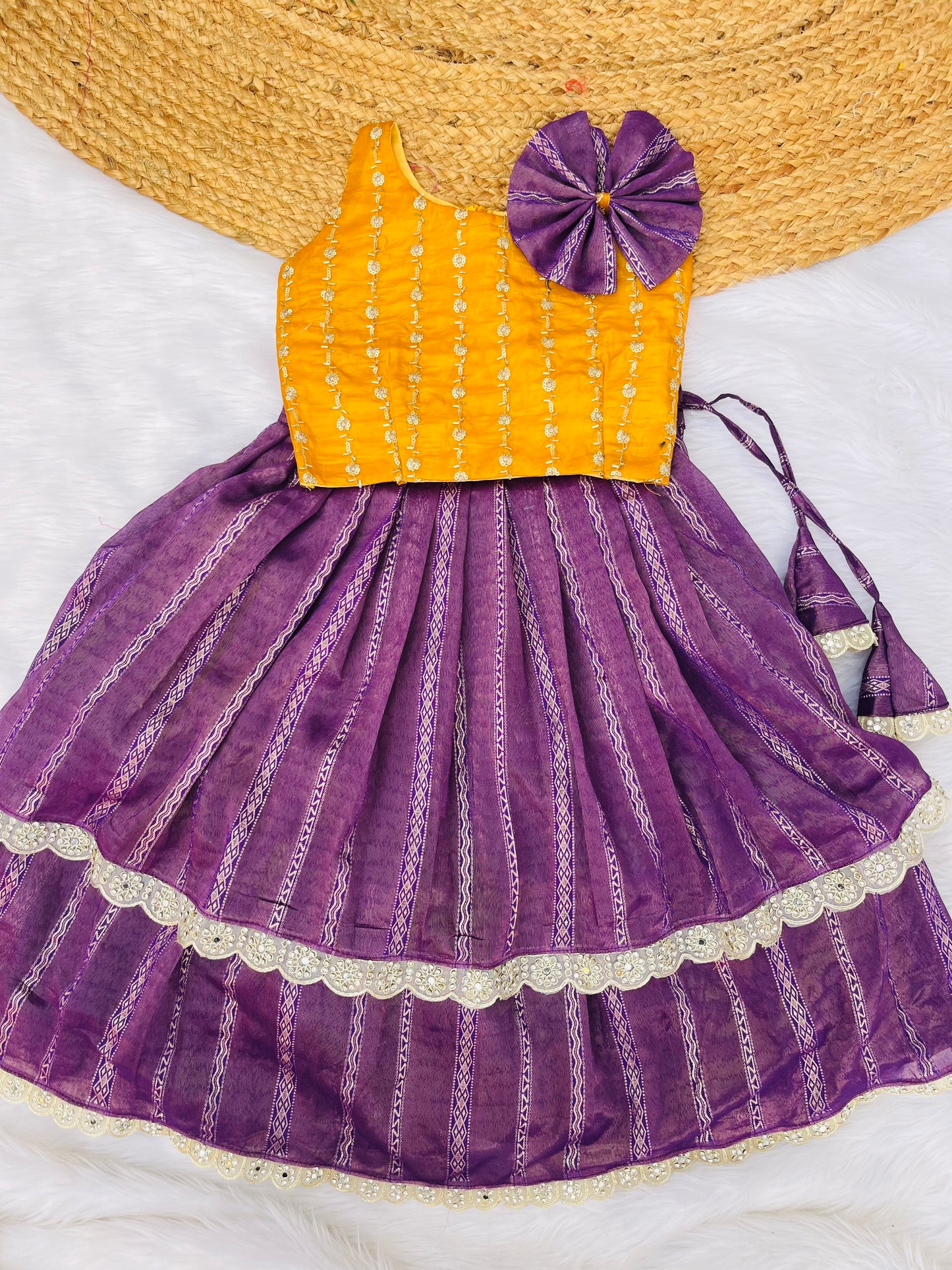 One Shoulder Sleeveless Kids Dress