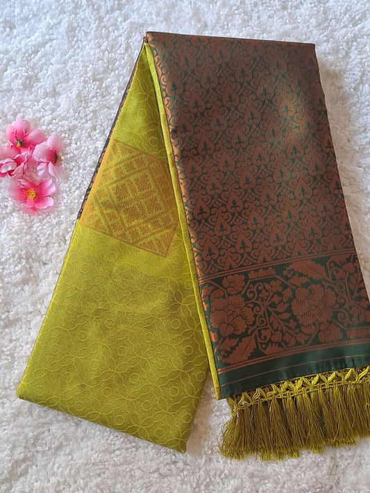 Majestic Green Soft Silk Saree