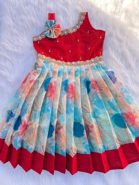 Coral Blue Ice Princess Dress