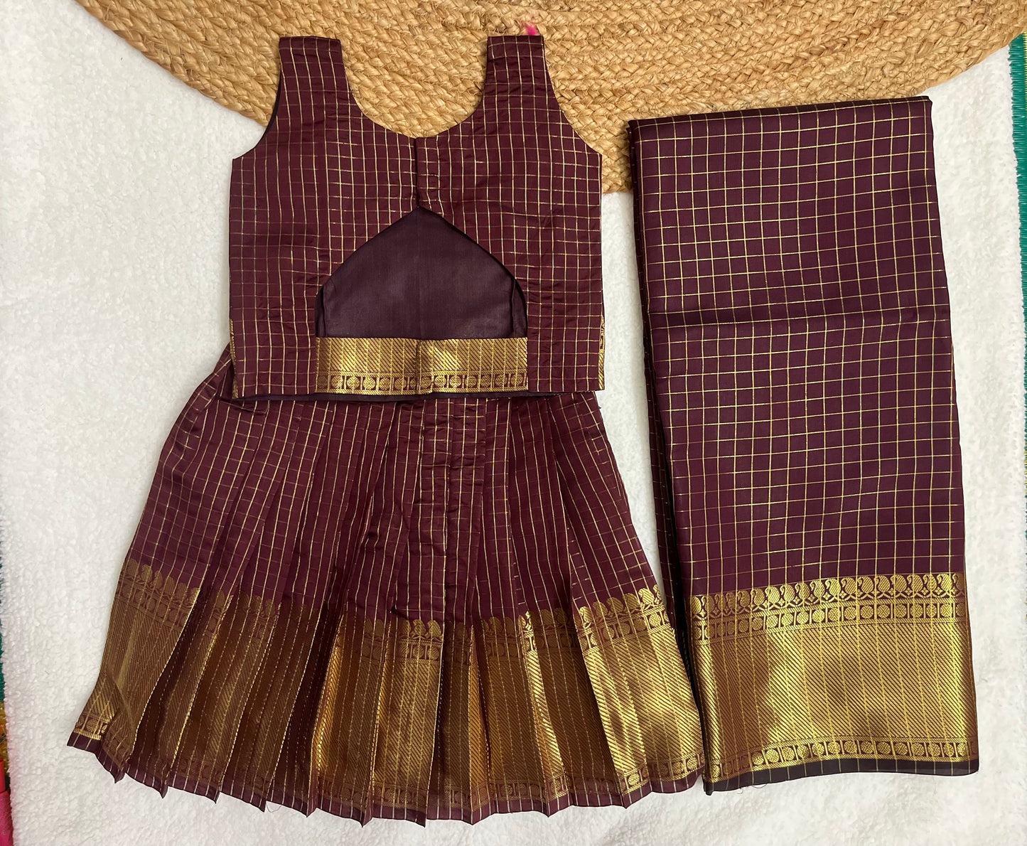 Floral Embroidery Tissue Silk