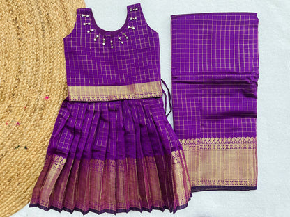 Floral Embroidery Tissue Silk