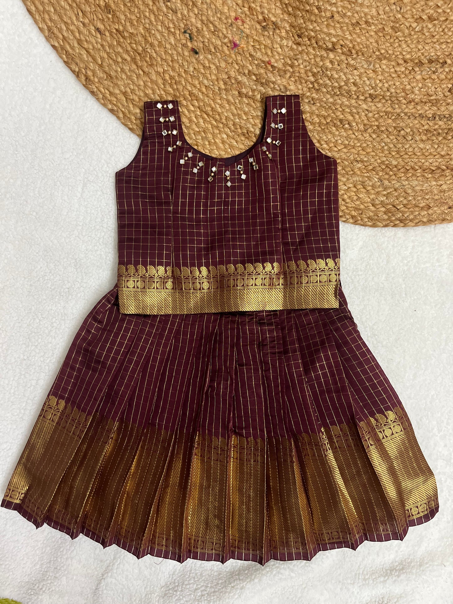 Floral Embroidery Tissue Silk